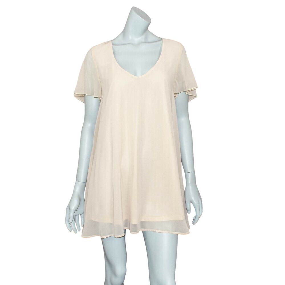 Show Men your Mumu Mini Dress Nude Beige fits size Small